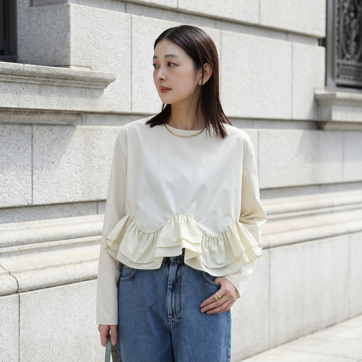 ANANAS アナナス未使用チュールレースのブラウス定価49000円 ANANAS