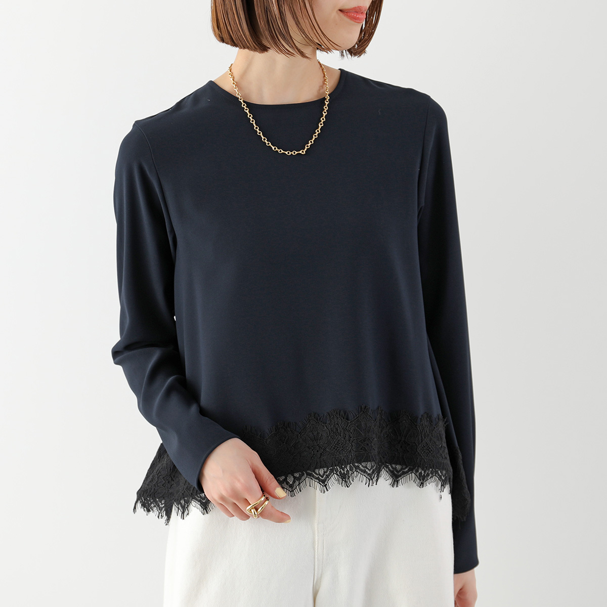 anna  anana（アナナ） ブラウス a56-000 レディース レーストリム フレア