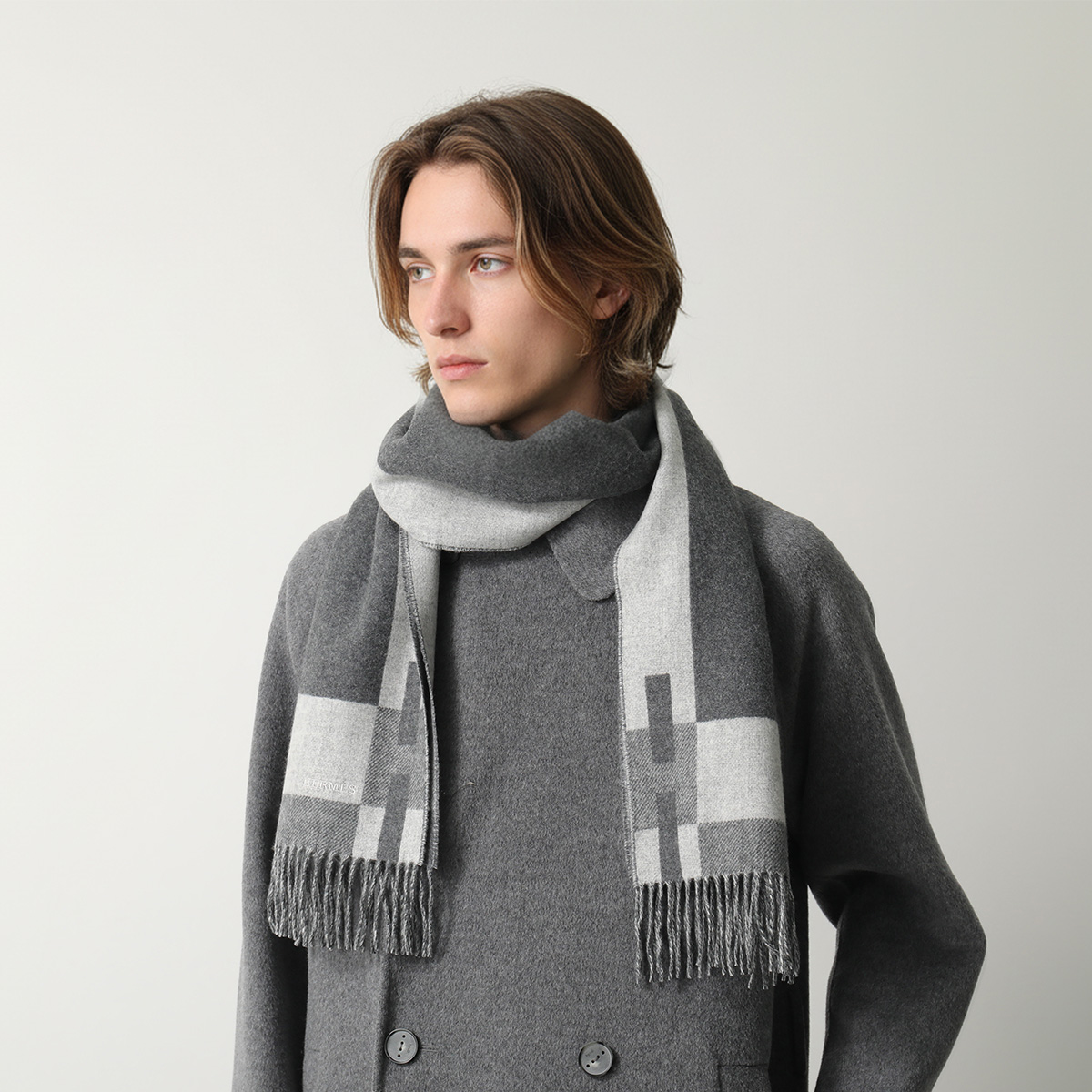 HERMES エルメス マフラー ストール HERMES（エルメス） マフラー 170×40 Hパッサン H Passant scarf