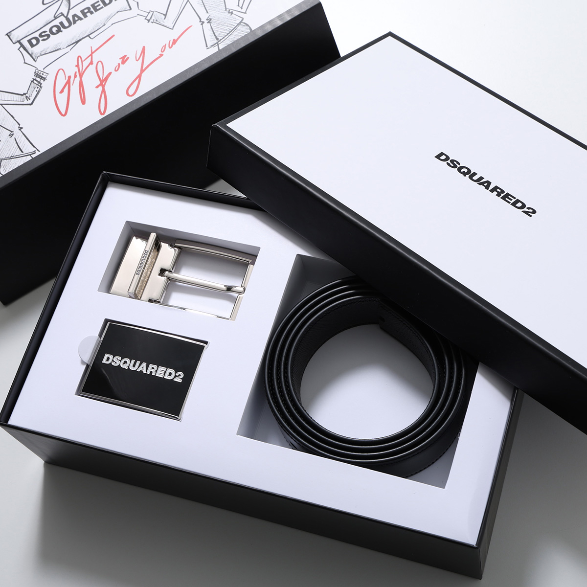 DSQUARED2（ディースクエアード） ベルト 4 IN 1 BELT GIFT BOX