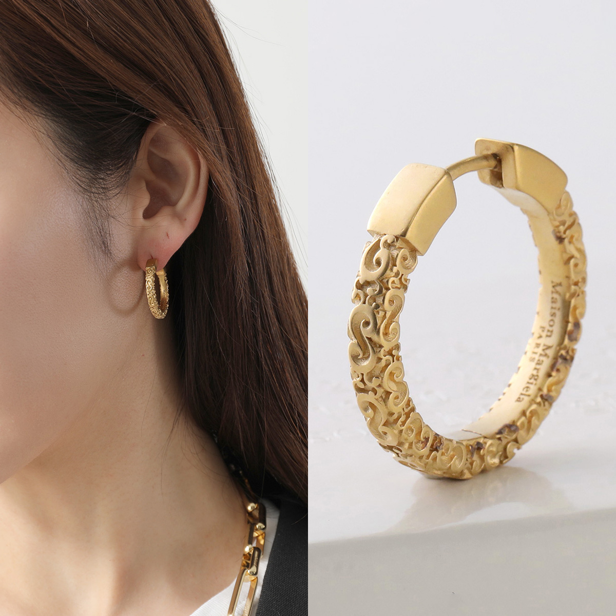 Maison Margiela（メゾンマルジェラ） フープピアス SI8VG0005 SV0131