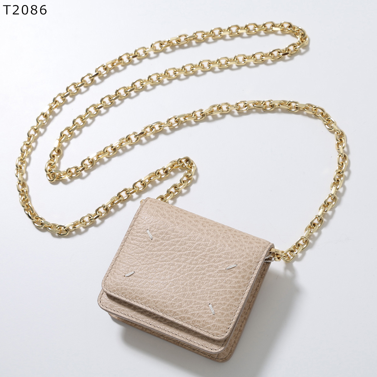新品 メゾン マルジェラ チェーンウォレット 財布 ベージュ ミニ スモール Maison Margiela（メゾンマルジェラ） チェーンウォレット SA3UI0009