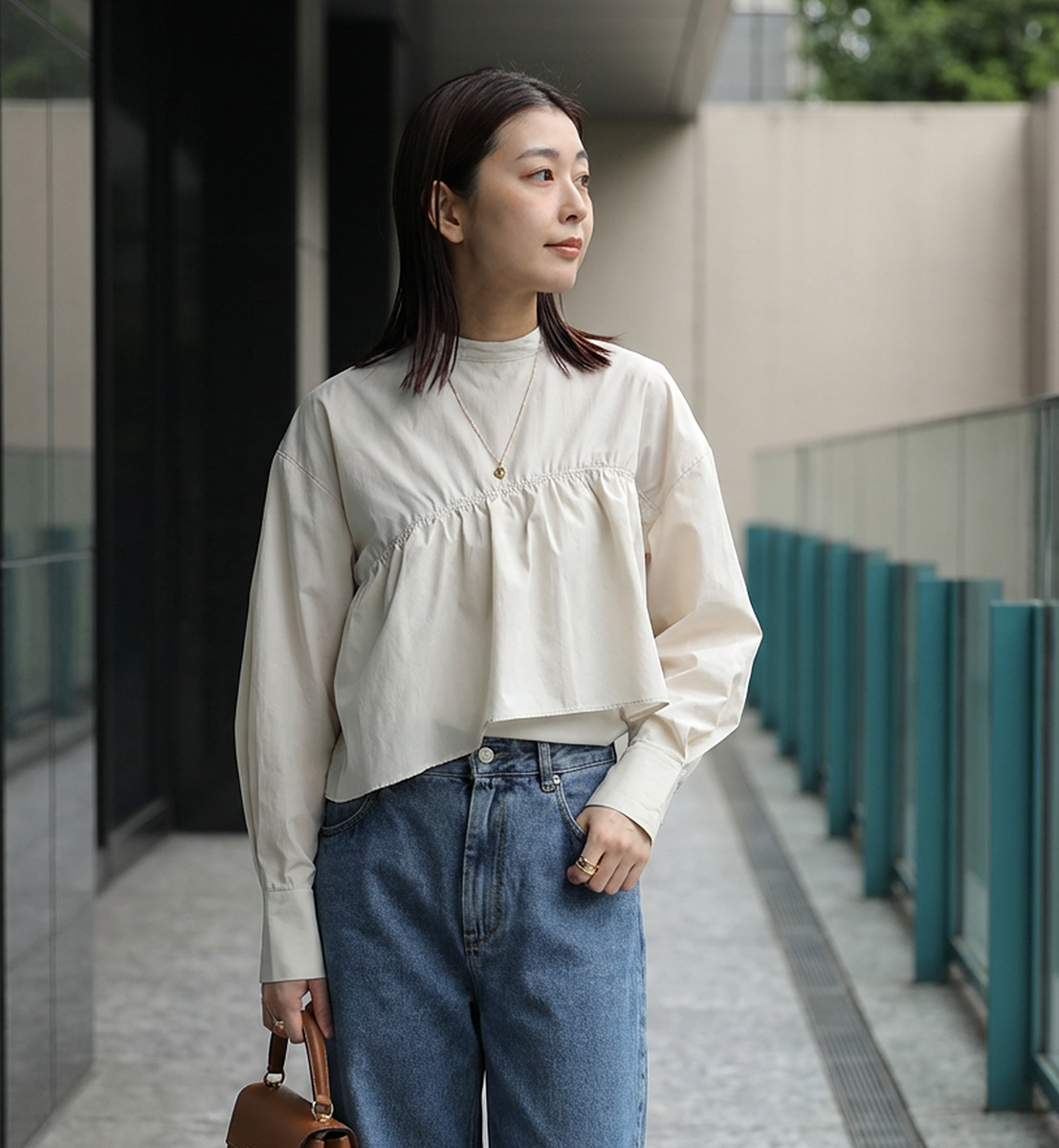 HERENCIA（ヘレンチア） ブラウス H425327 レディース アシンメトリー