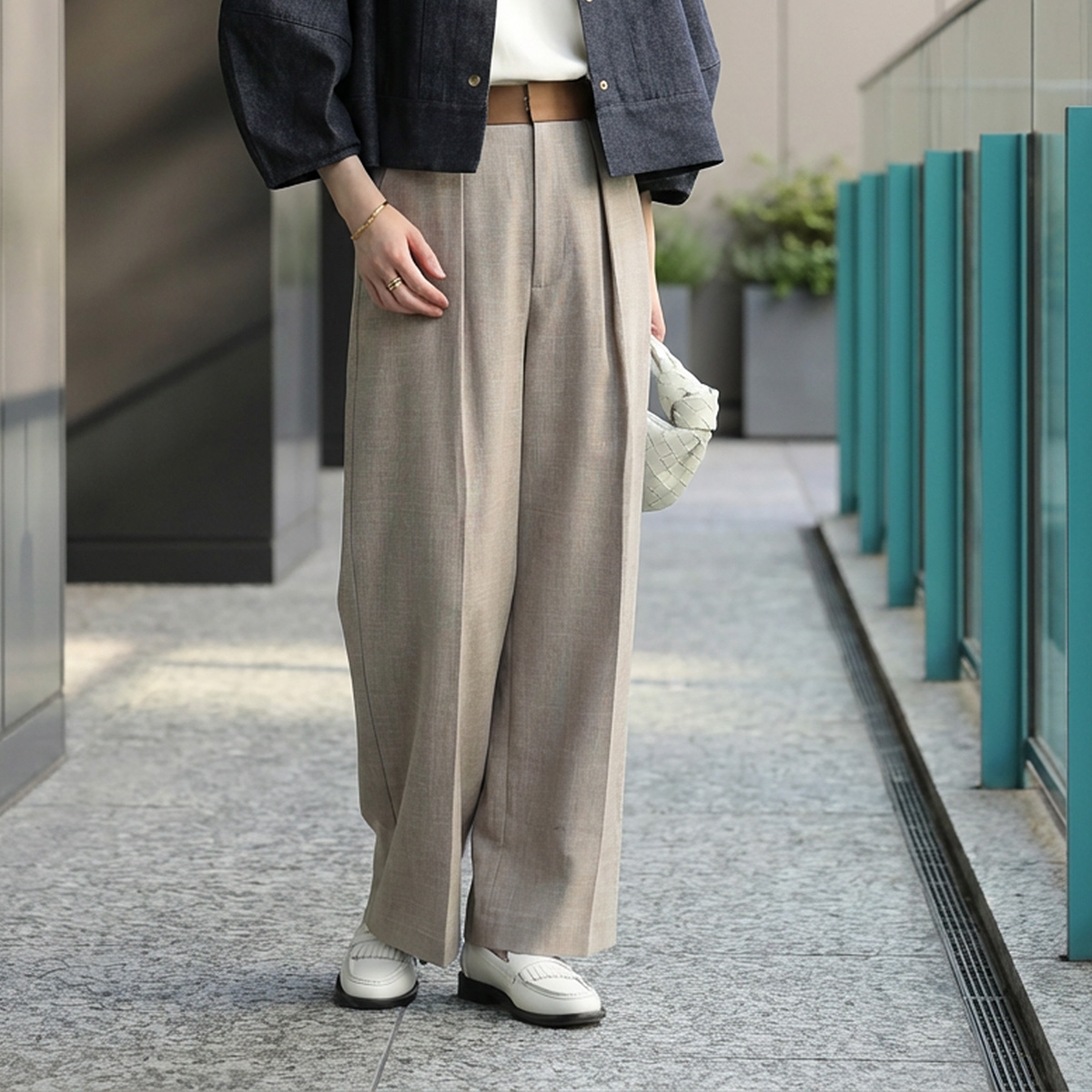 cloche（クロッシェ） クロシェ タックパンツ 86004 レディース