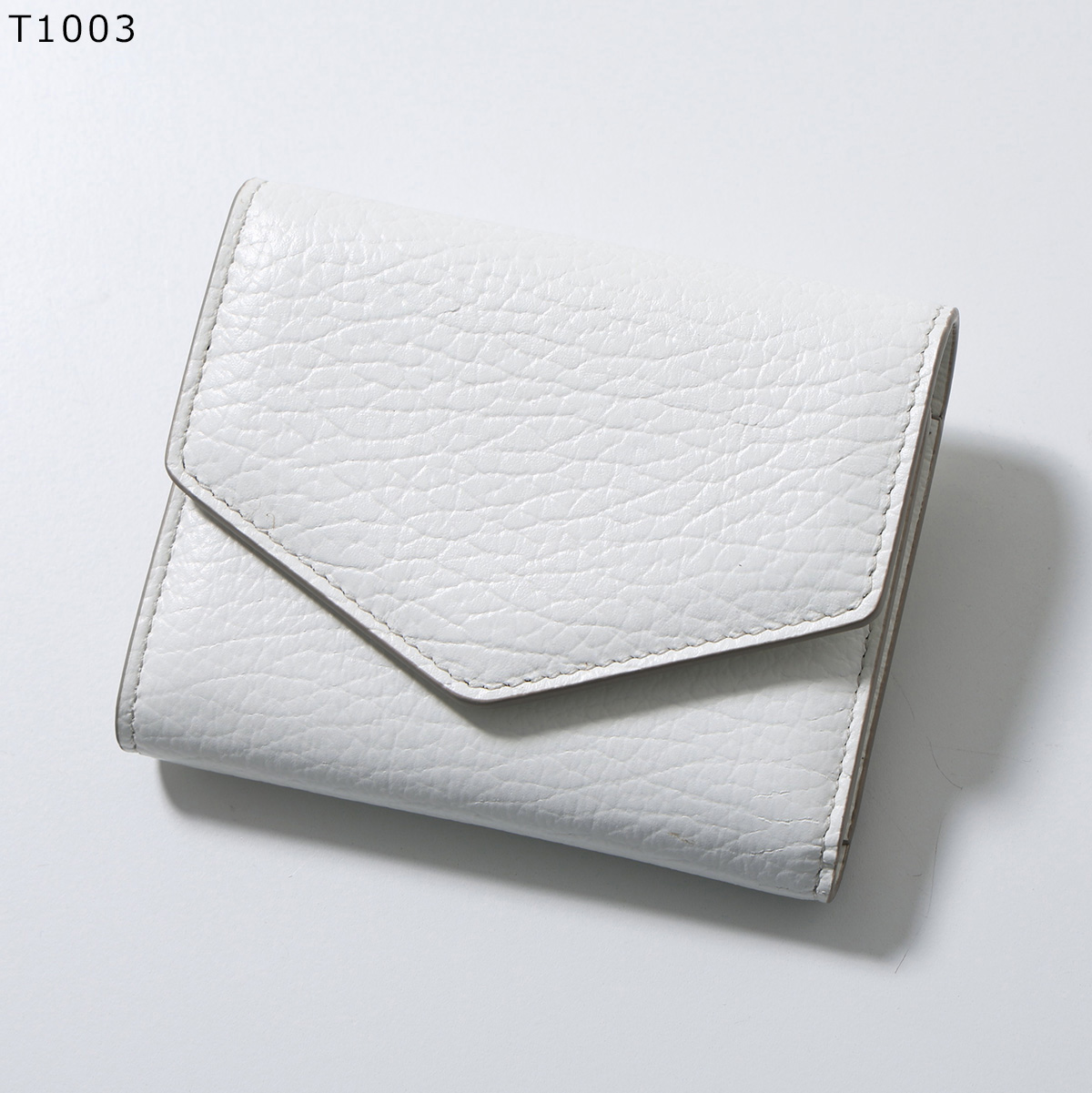 【未使用極美品】Maison Margiela 三つ折り財布 ホワイトグレー メゾンマルジェラ Maison Margiela 財布 三つ折り財布 折りたたみ財布