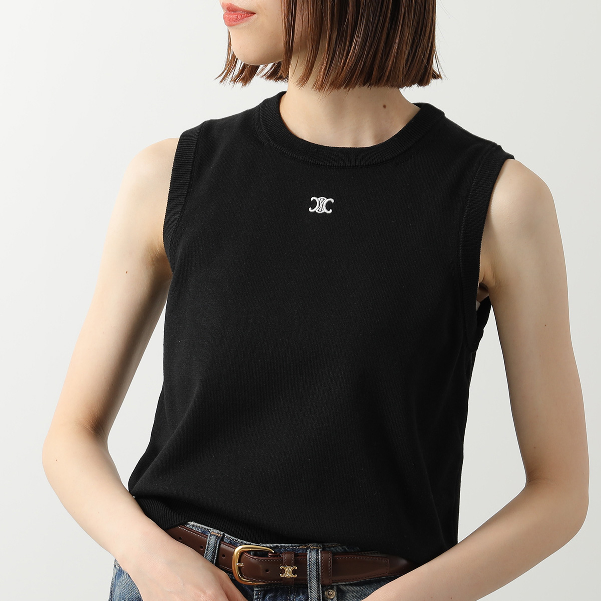 CELINE（セリーヌ） ニットベスト Triomphe トリオンフ RX0I70100.38NO