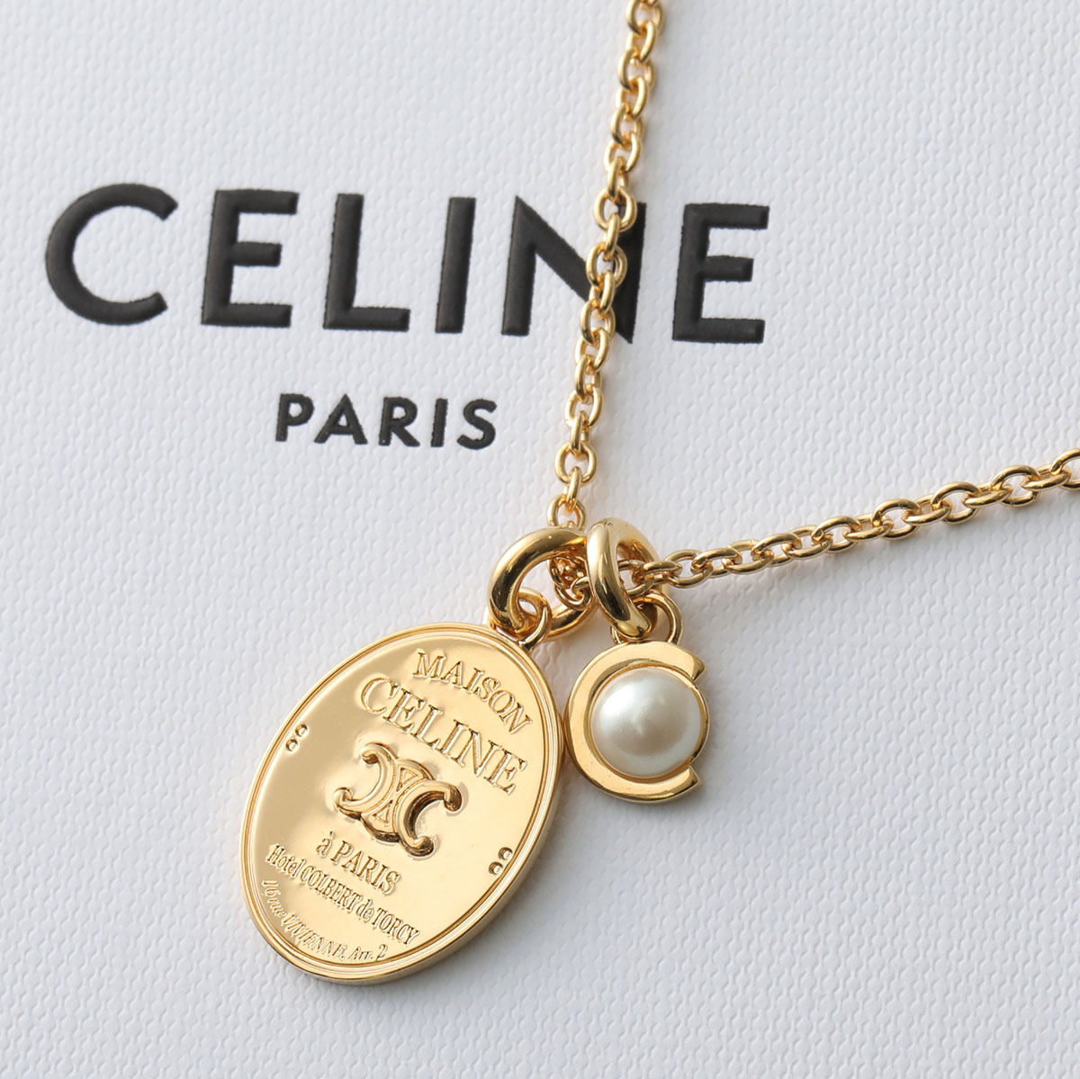 CELINE セリーヌ ネックレス コイン セリーヌ ネックレス MEDAL