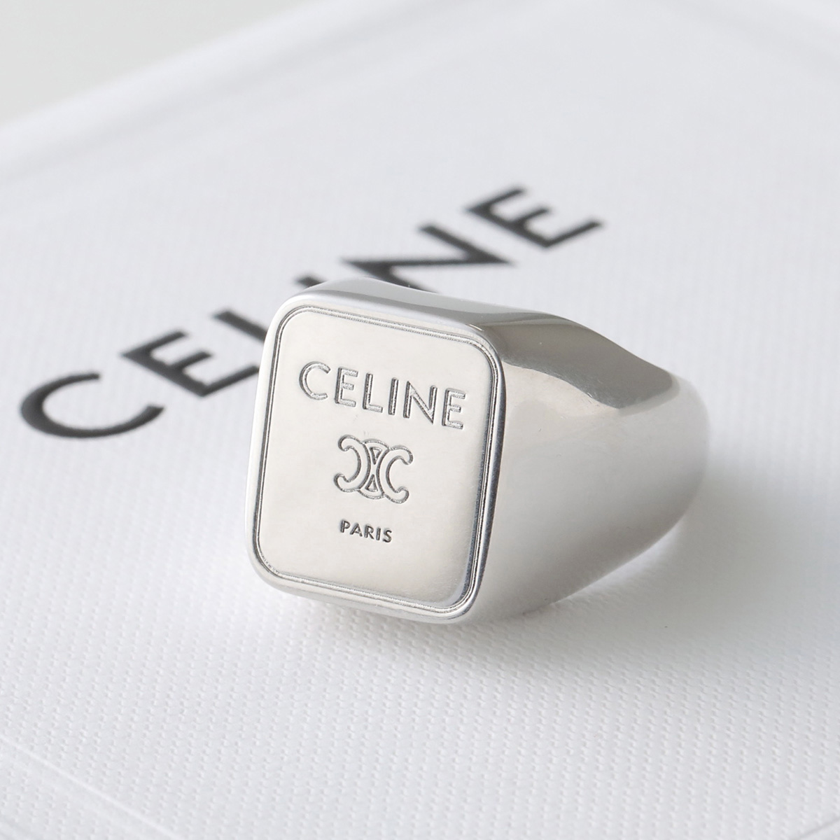 CELINE（セリーヌ） リング SQUARE SIGNET RING スクエア シグネット