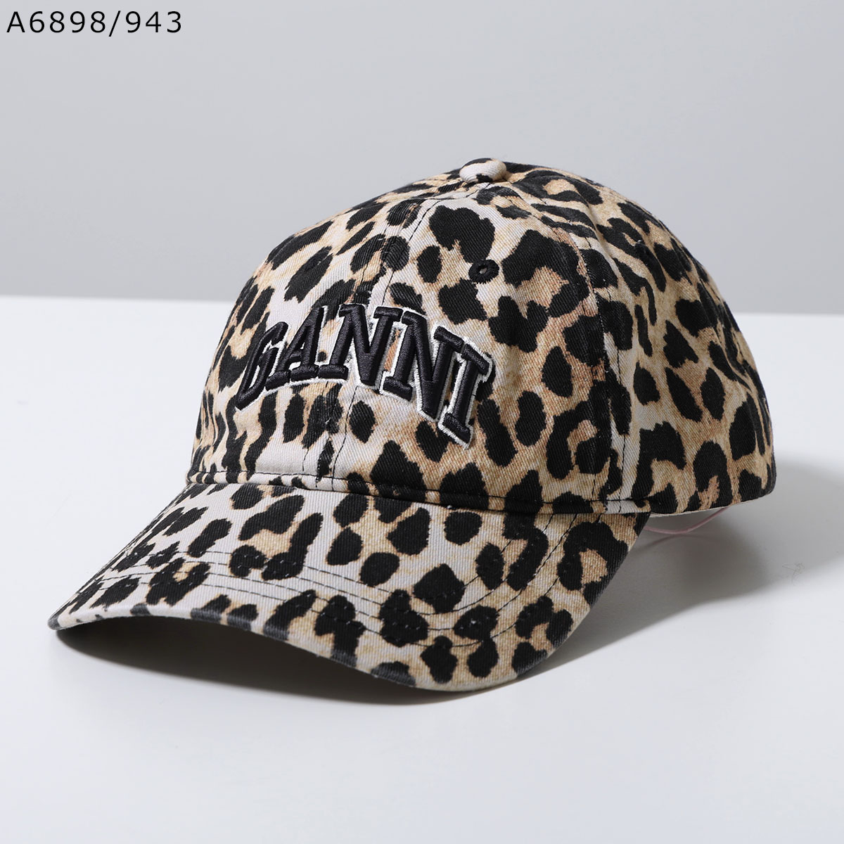 GANNI（ガニー） ベースボールキャップ Washed Cotton Canvas Cap Emb