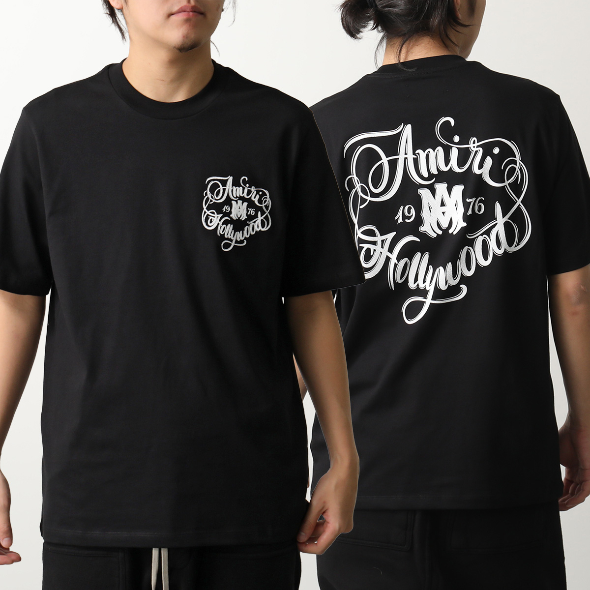 AMIRI ブラック Tシャツ M AMIRI ロゴ Tシャツ | ブラック | FARFETCH JP