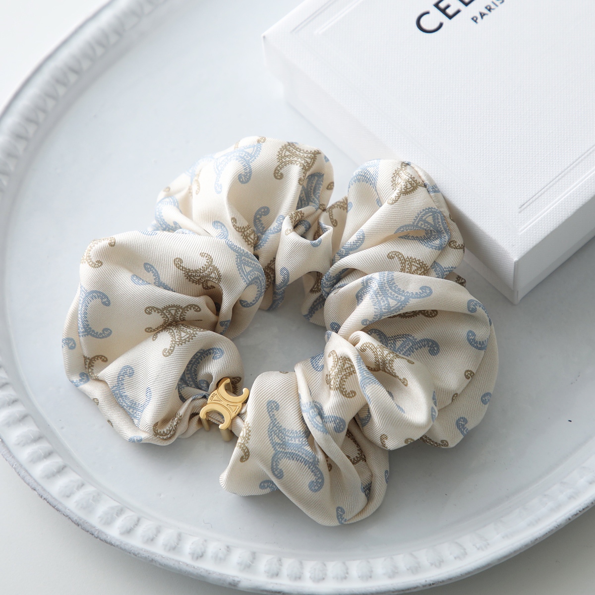 CELINE（セリーヌ） シュシュ 461GX2SIB.30BD レディース シルク