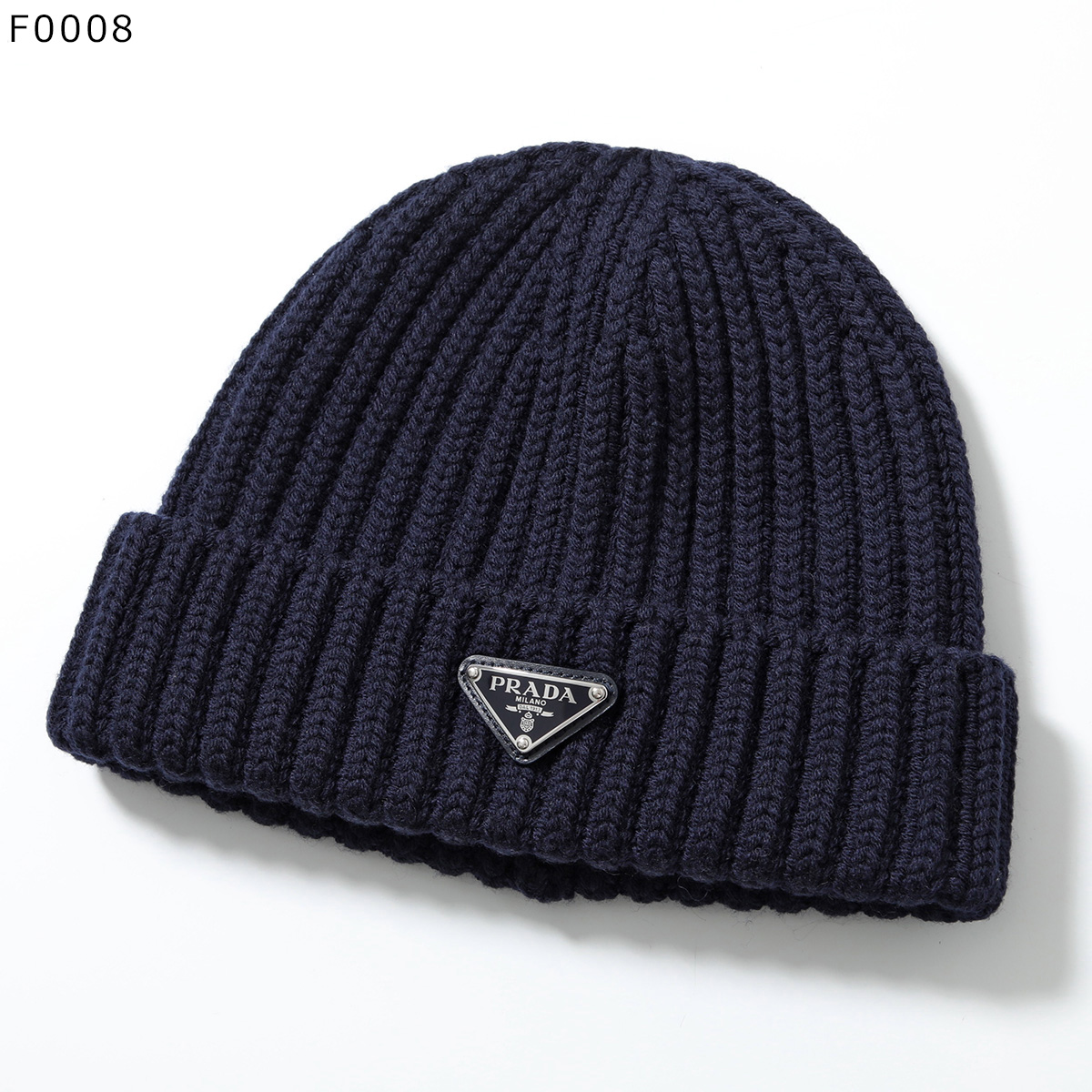 PRADA（プラダ） ニット帽 2HC390 2DZL レディース トライアングルロゴ