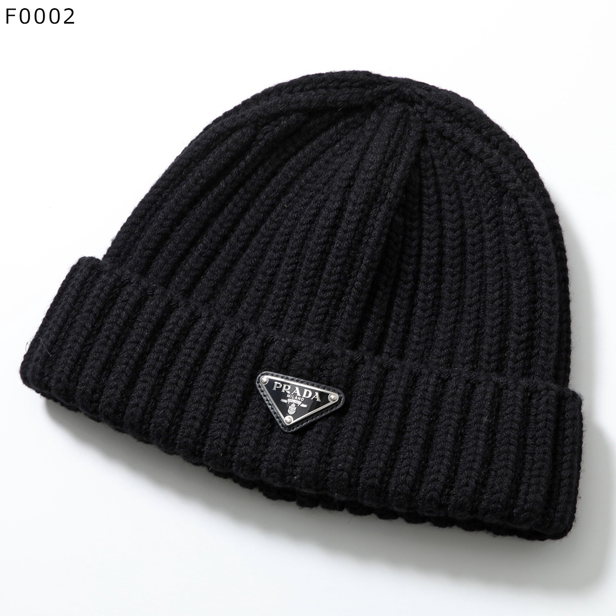 PRADA（プラダ） ニット帽 2HC390 2DZL レディース トライアングルロゴ