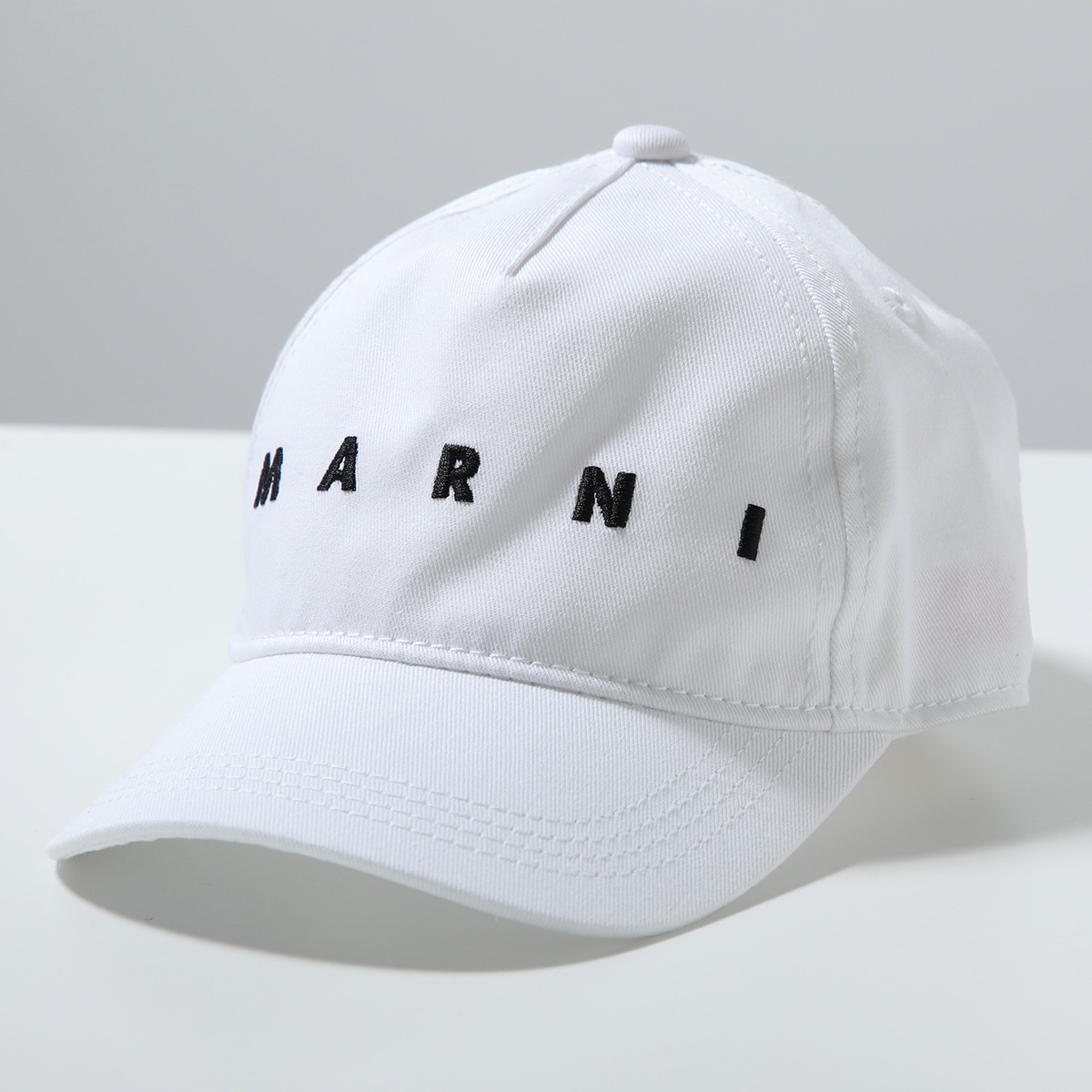 MARNI KIDS マルニ キッズ ベースボールキャップ M01833 M00J2 ガールズ ロゴ刺繍 コットン 帽子 0M100 M01833M00J20M100の画像