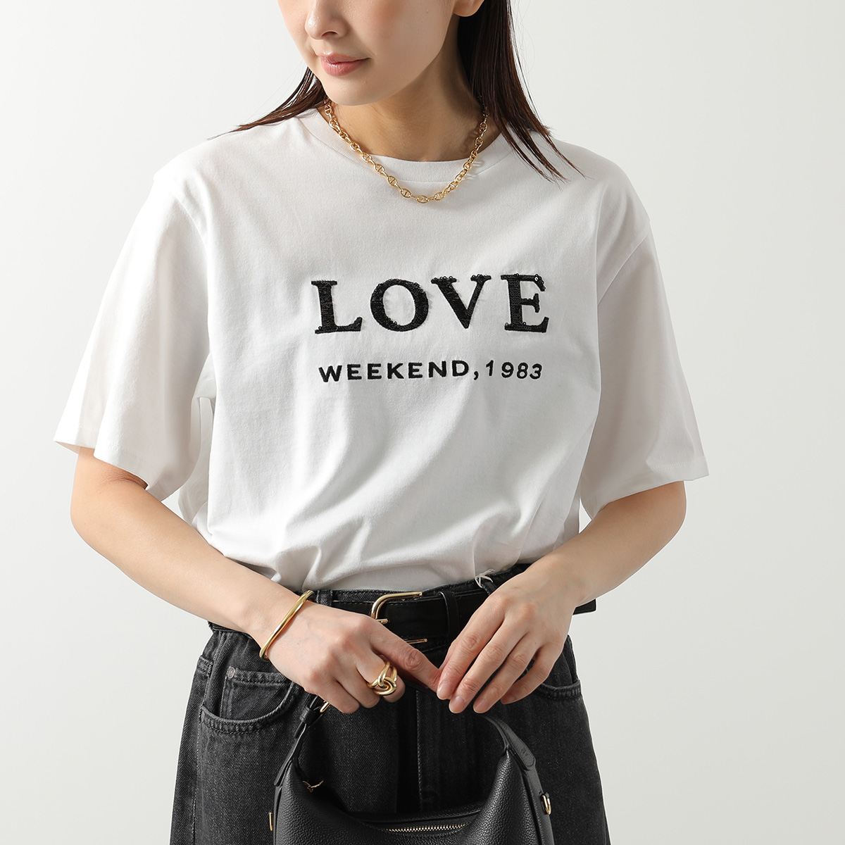 【美品】WEEK END MaxMara ビジュー付きカットソー 楽天市場】ビジュー（ブランドマックスマーラ）（Tシャツ・カットソー