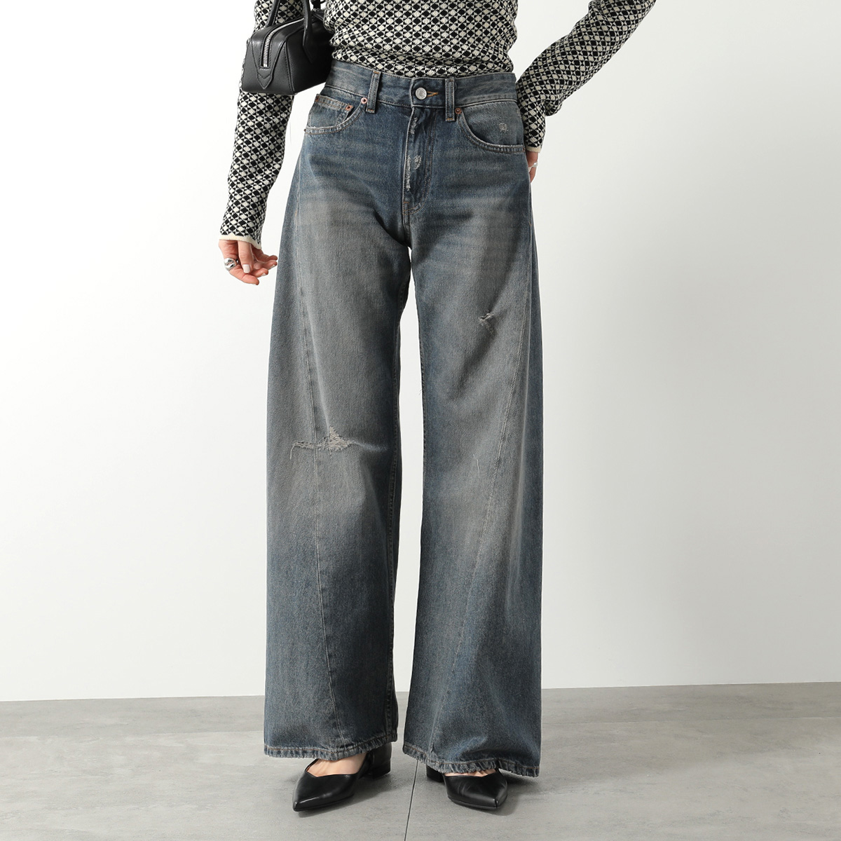 新品タグ付 MM6 デニムパンツ 32 マルジェラ MM6 Maison Margiela (エムエムシックス メゾン マルジェラ) ペイント
