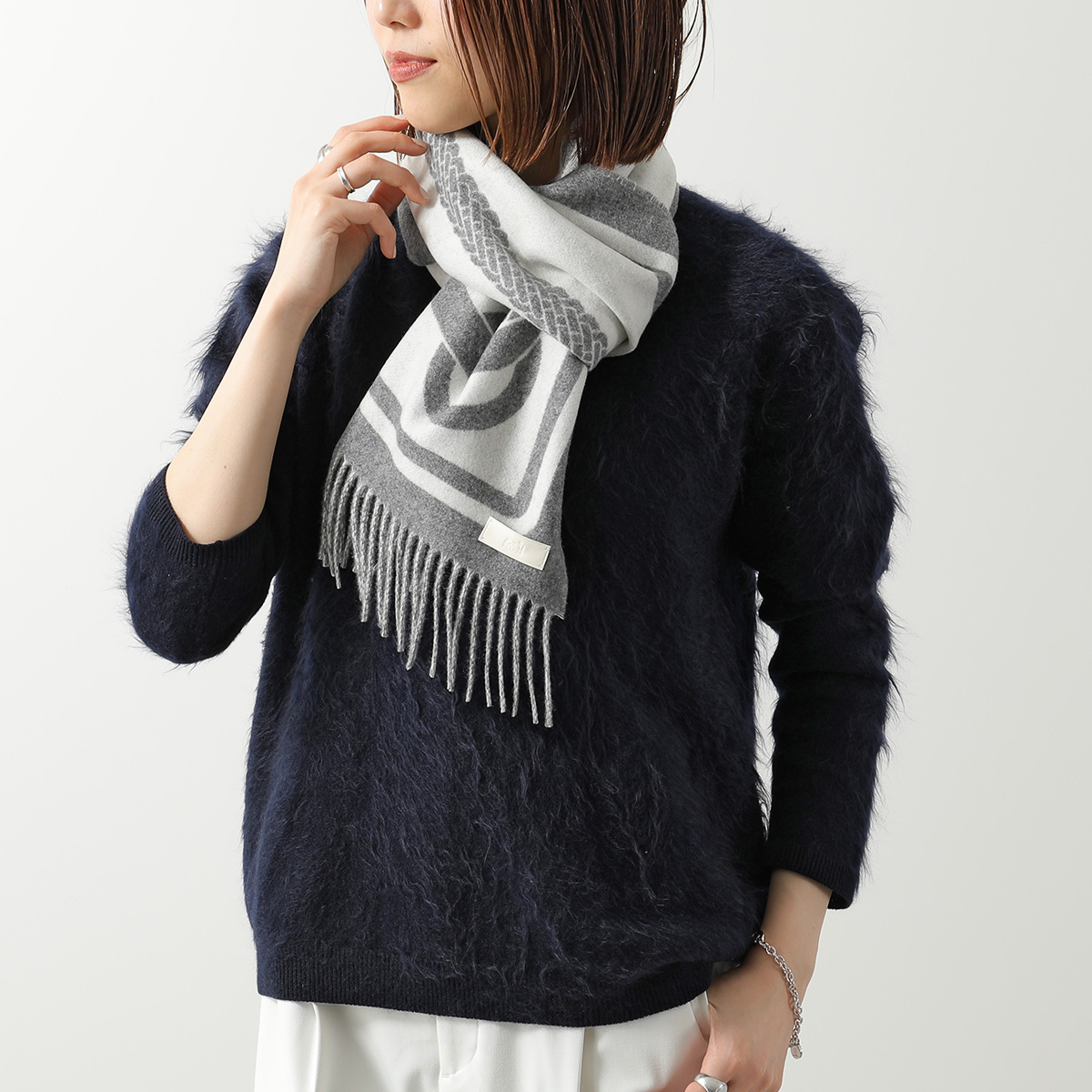 HERMES（エルメス） マフラー 160×30 コーチング Coaching H261635S