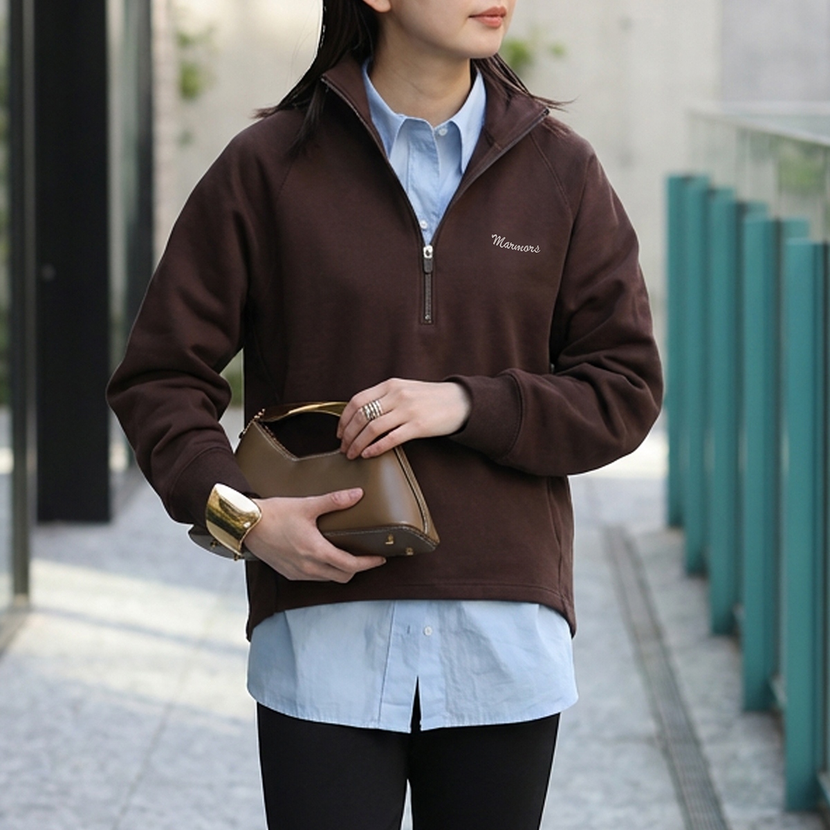 marmors（マルモア） スウェット 226109003 レディース ハーフジップ