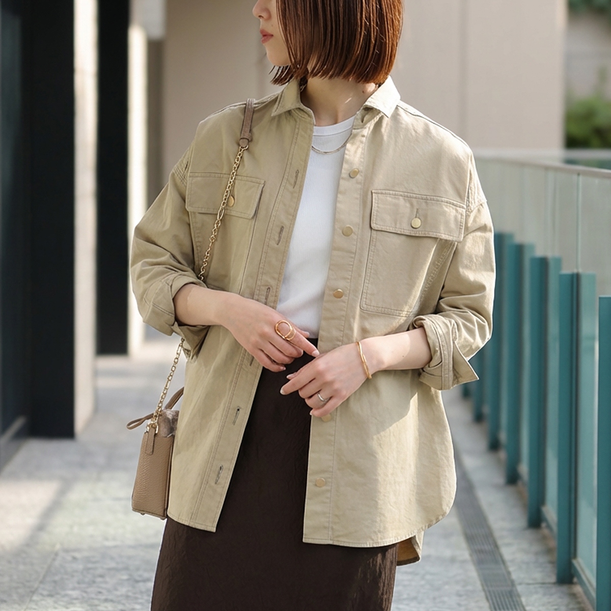 marmors（マルモア） シャツ 226101005 レディース ルーズ 長袖 胸 