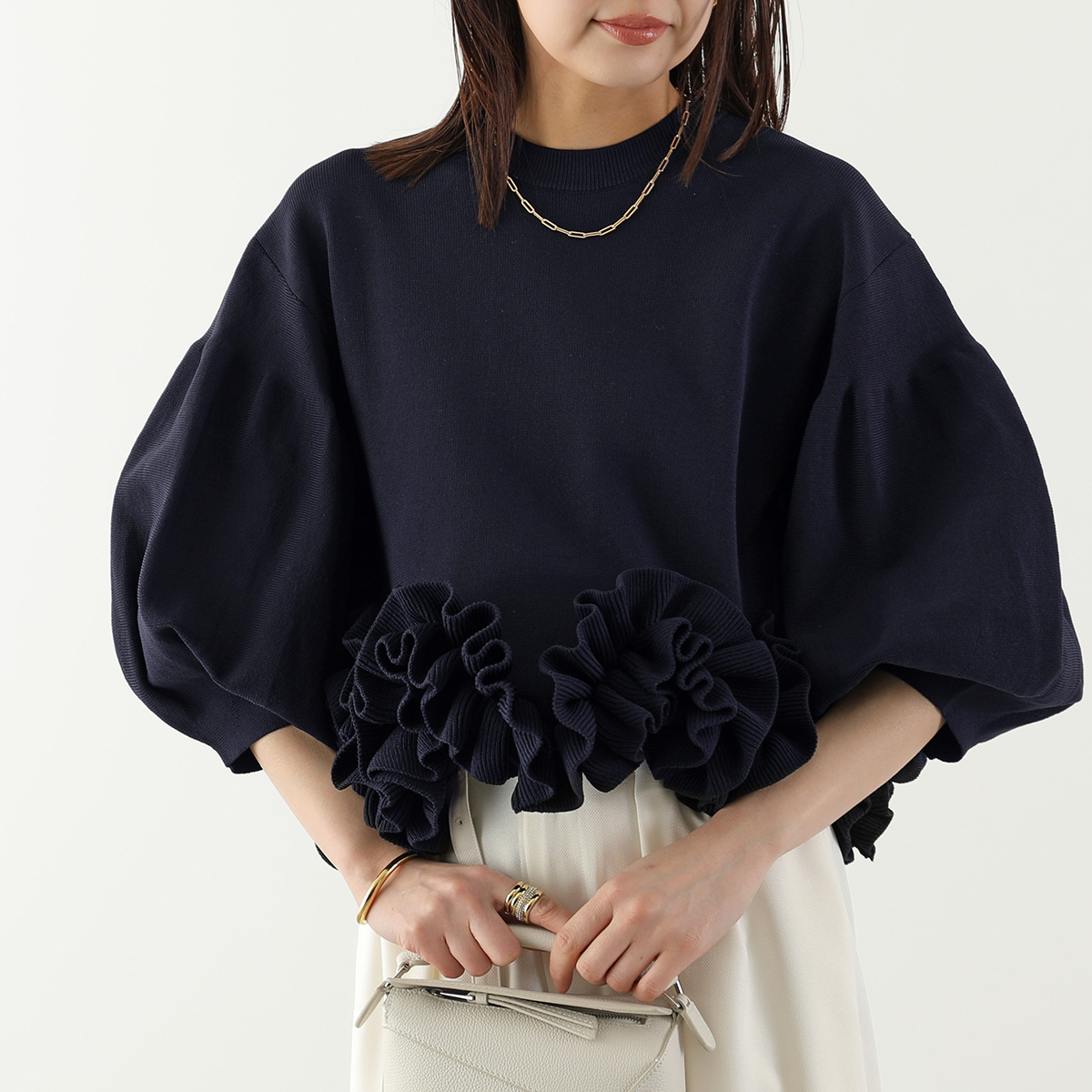 アナナ anana ボリュームスリーブ BIG リボン ブラウス ブラック 黒F other - アナナ anana ボリュームスリーブ BIG リボン ブラウス