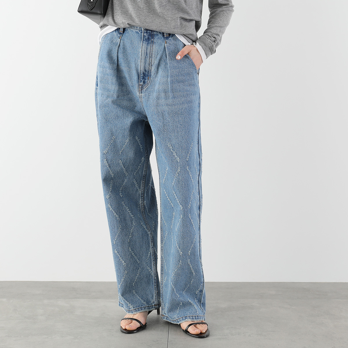YENN イエン ジーンズ LASER CUT WIDE DENIM Y261-31001 レディース