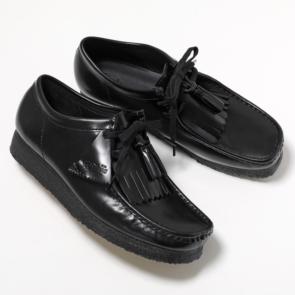 クラークス Clarks ワラビー Wllabee ブラック 7 1/2 26㌢ Wallabee / メンズ ワラビー（ブラックレザー） -Clarks (クラークス