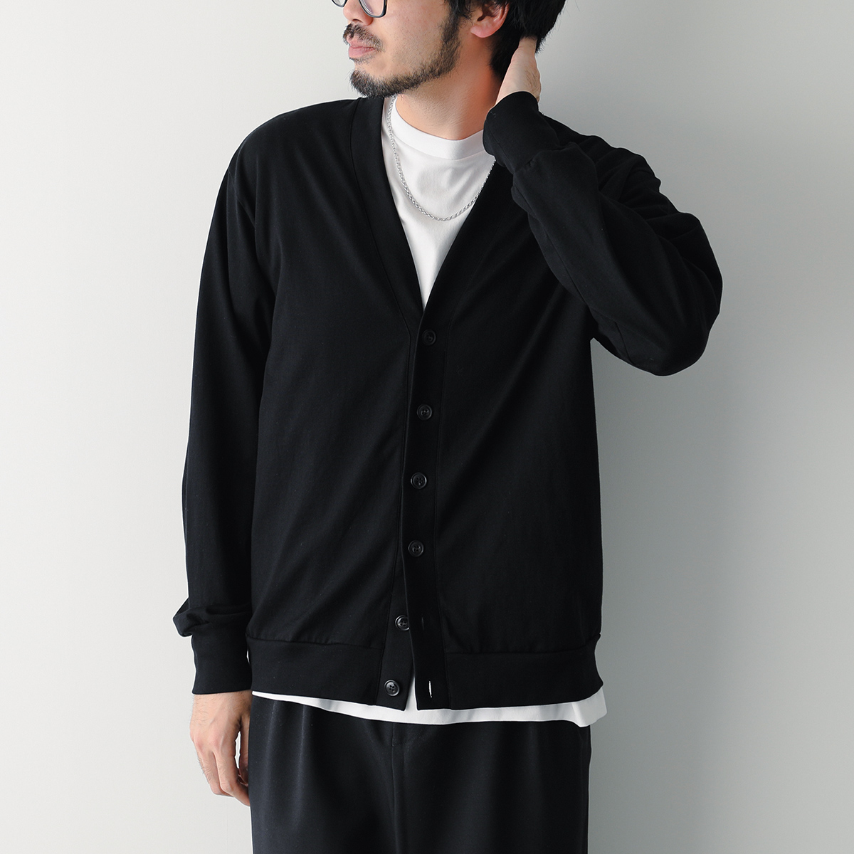 LIFiLL リフィル カーディガン COTTONY BASIC CARDIGAN LF045-01