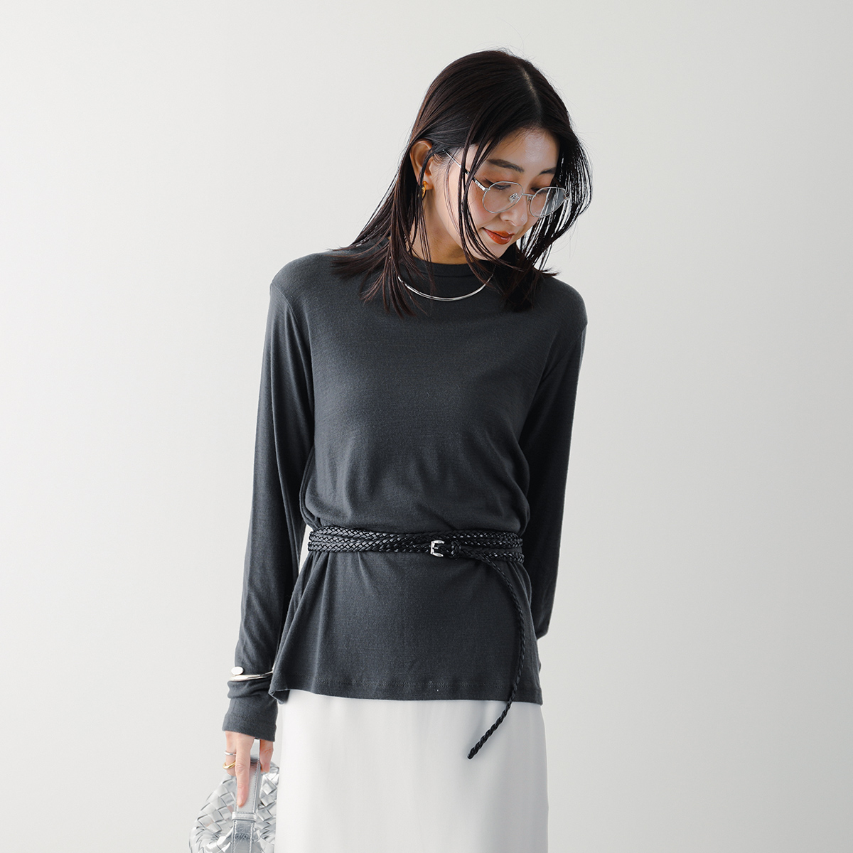 LIFiLL リフィル Tシャツ WOOLISH STRETCH LONGSLEEVE TEE LF065-07