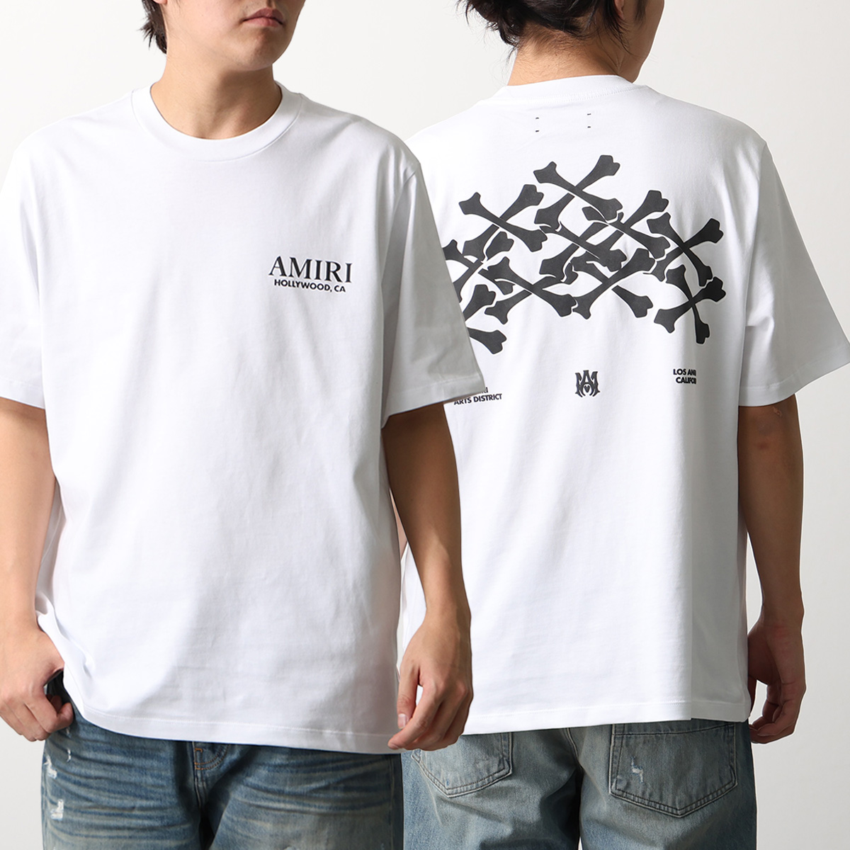AMIRI（アミリ） Tシャツ BONES STACKED TEE ボーンズ スタックト
