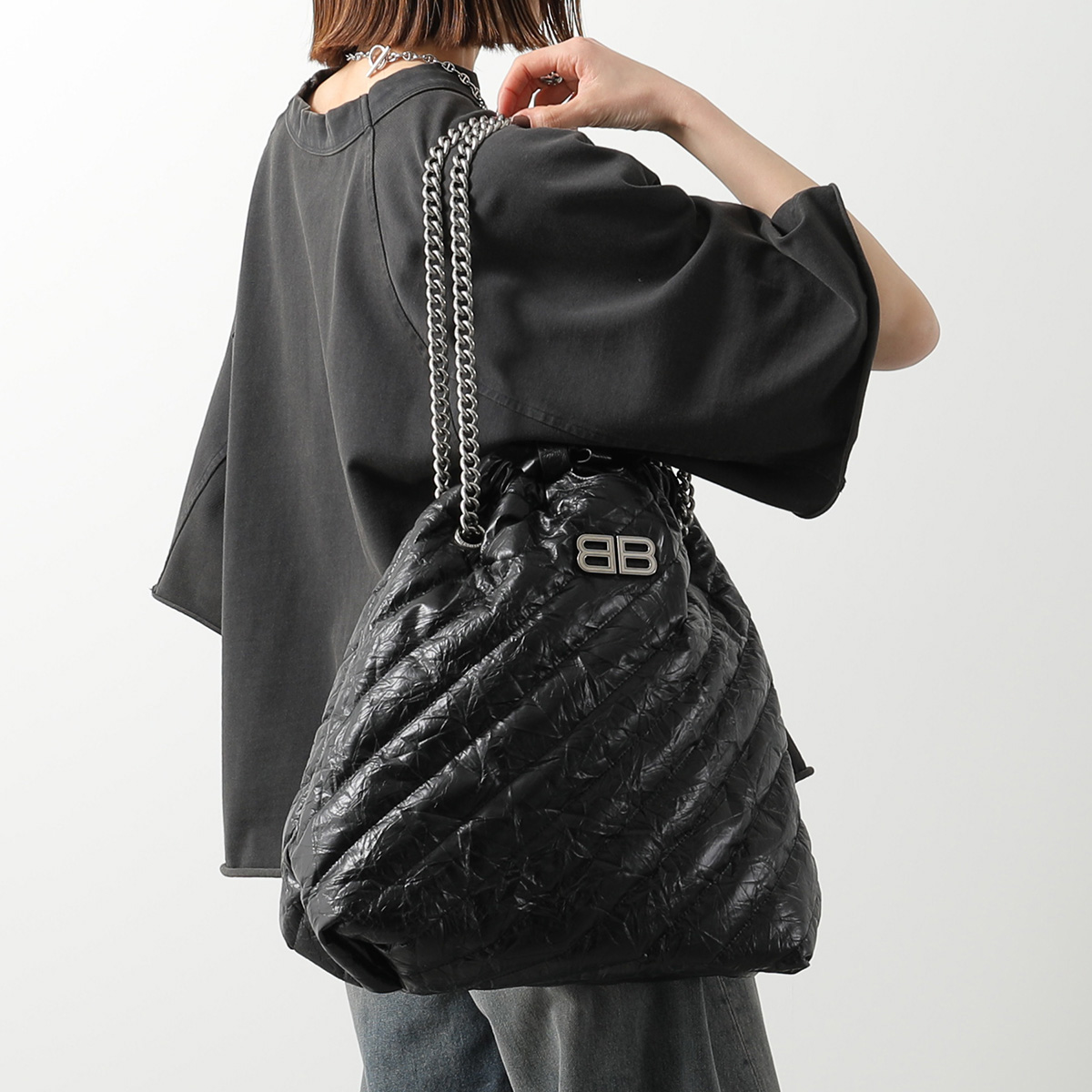 BALENCIAGA(バレンシアガ) ショルダーバッグ CRUSH TOTE M BALENCIAGA(バレンシアガ) ショルダーバッグ CRUSH TOTE M