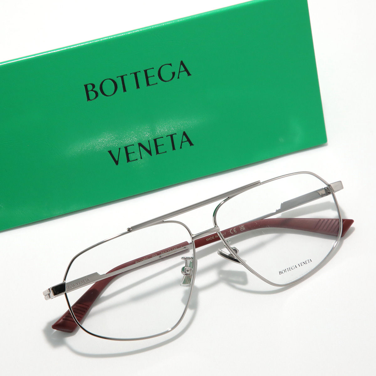 新品未使用 ボッテガ・ヴェネタ眼鏡 定価7万5000円 BOTTEGA VENETA（ボッテガ・ヴェネタ） メガネ BV1196O レディース