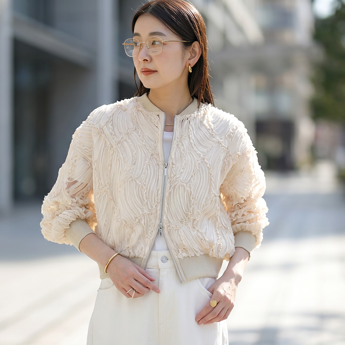 cloche（クロッシェ） クロシェ ブルゾン 85527 レディース シアー
