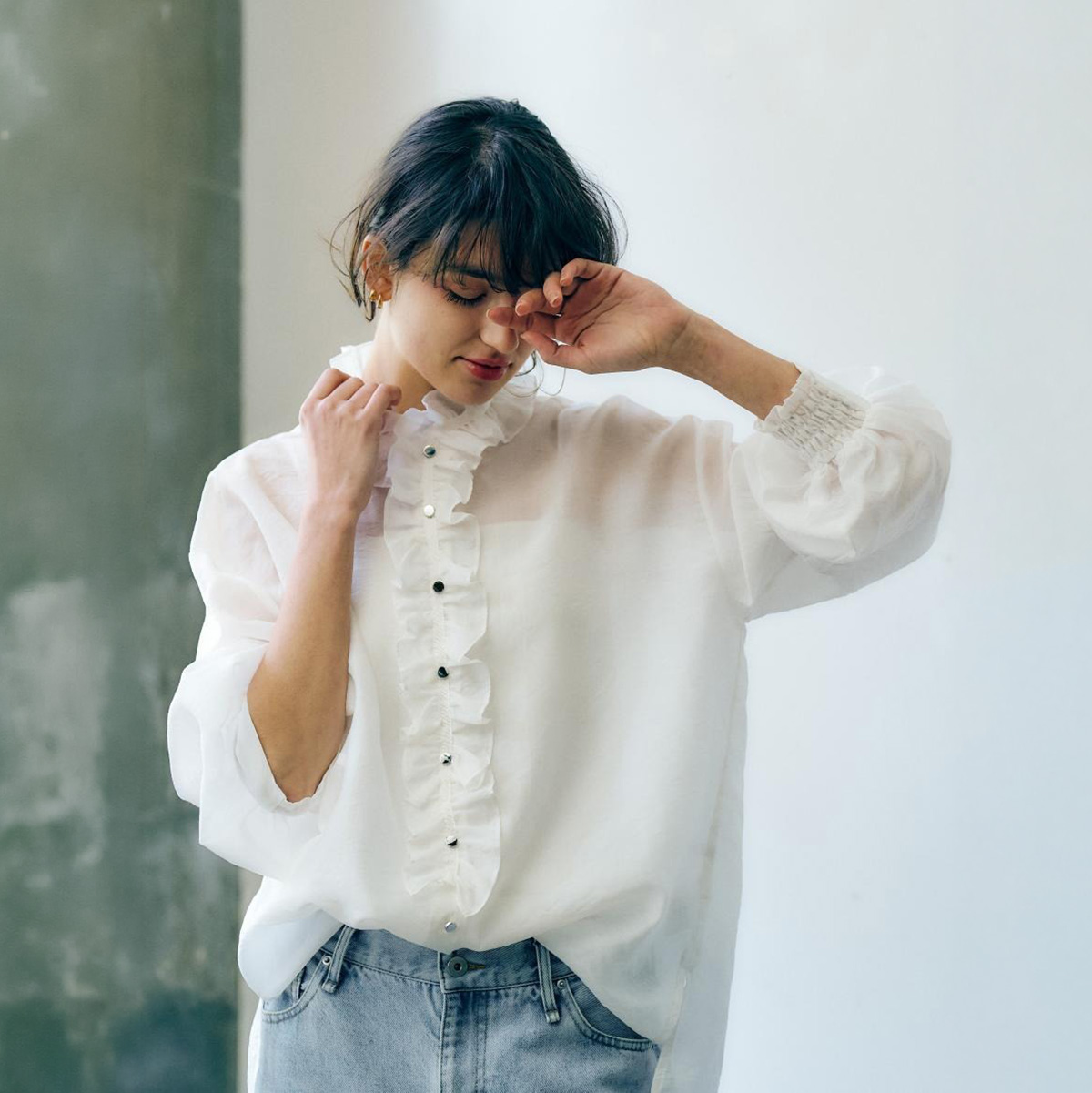 Y アナナ anana パール ブラウス シャツ トップス ノースリーブ anana（アナナ） ブラウス a56-013 レディース 2way ルーシュタイ