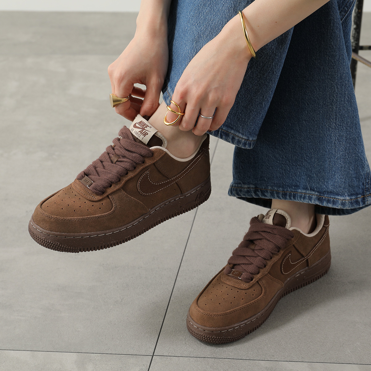 ナイキ エア フォース 1 ＇07 ブラウン　FQ8901-259 NIKE（ナイキ） スニーカー AIR FORCE 1 07 エア フォース FQ8901-259