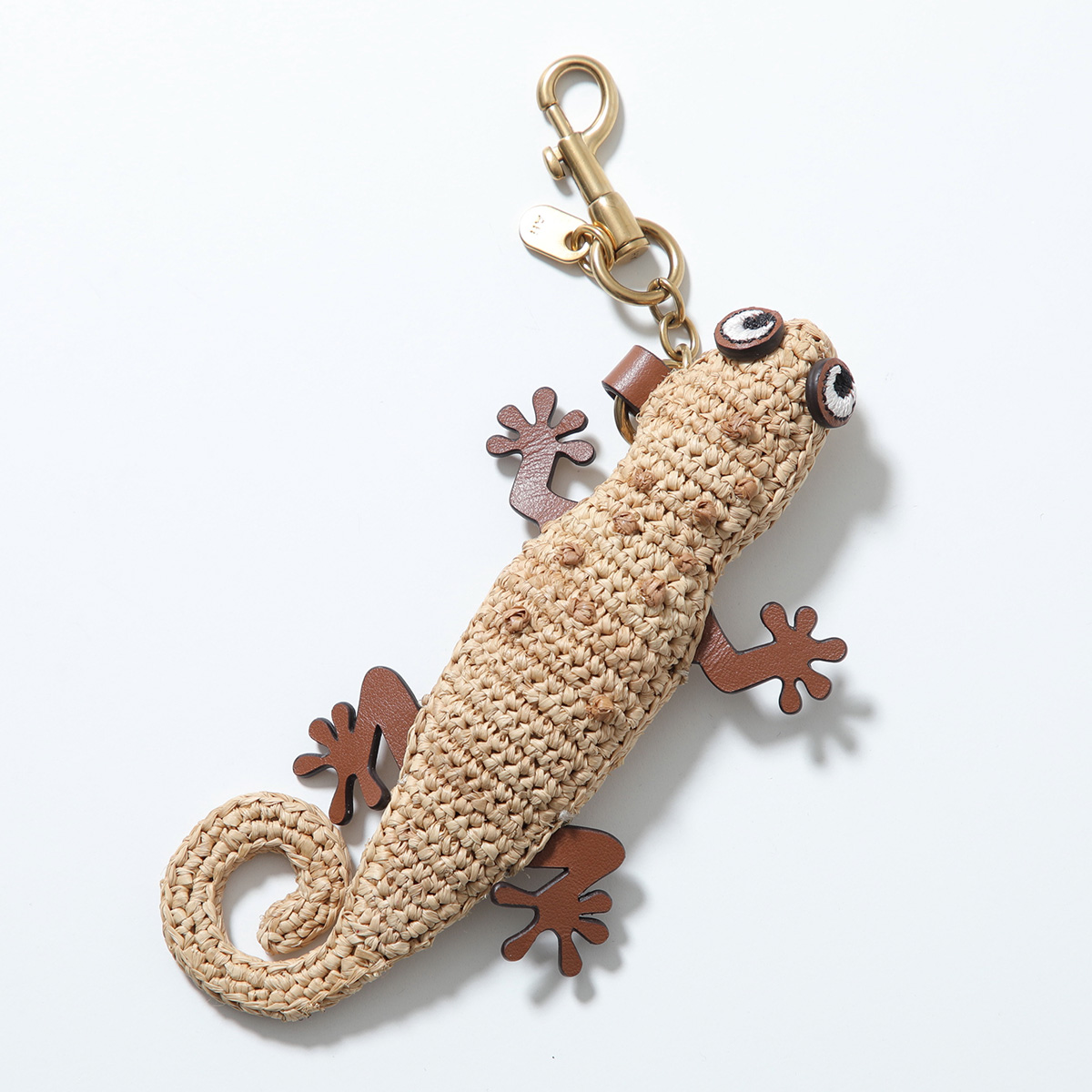 ANYA HINDMARCH（アニヤ・ハインドマーチ） キーホルダー Charm Raffia