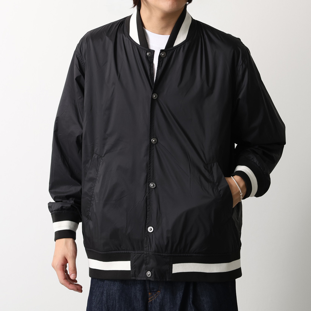 superbeaver ナイロンスタジャンSブラック SALE】スタジャン風MA-1 フライトナイロンジャケット|VALLEY APPAREL