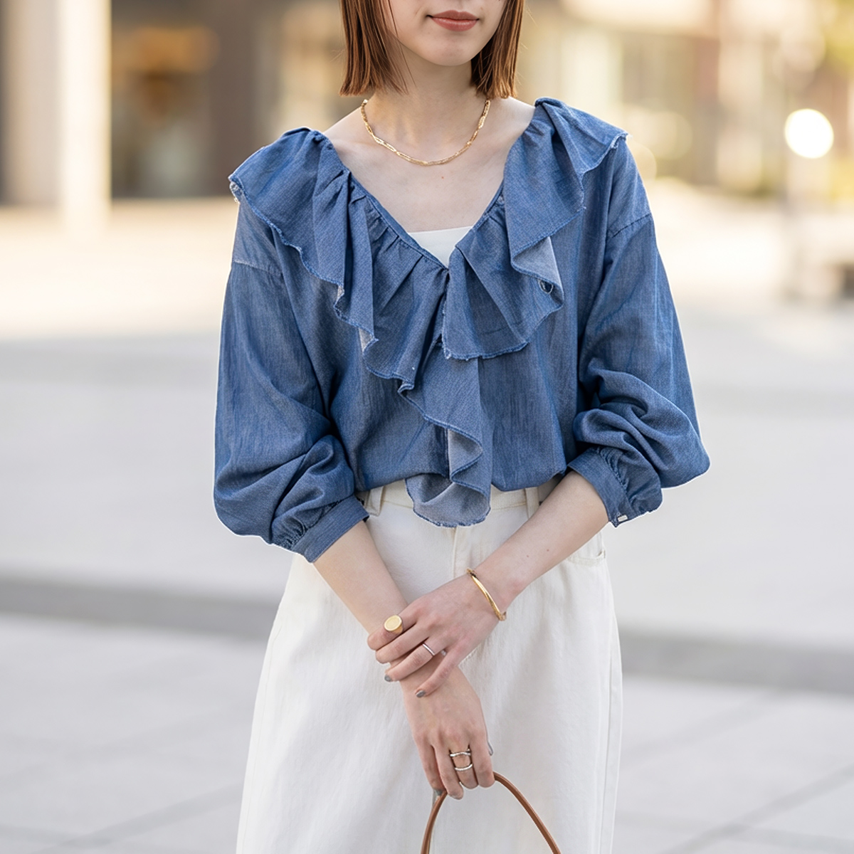 Le Melange（ル・メランジュ） ブラウス 8613205 レディース フリル