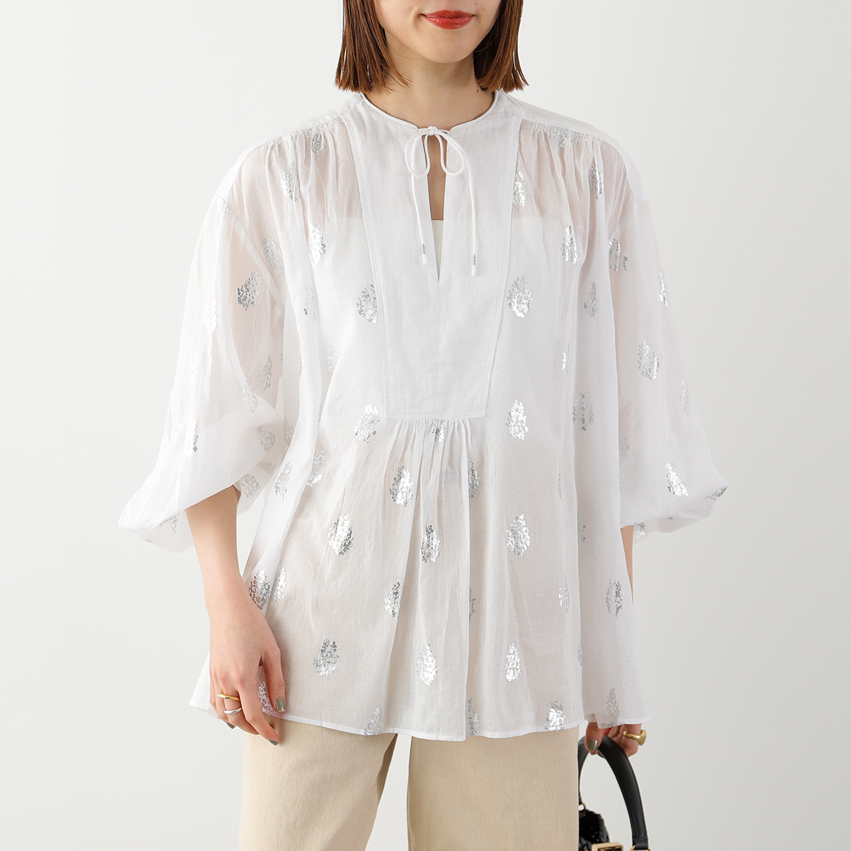 NE QUITTEZ PAS!（ヌキテパ） ne Quittez pas ブラウス Cotton Voile