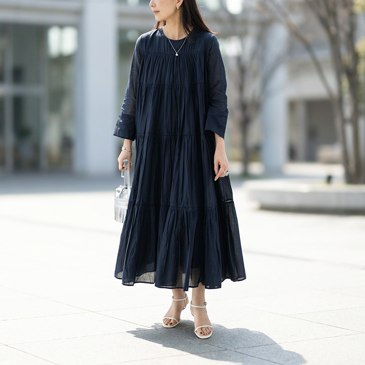 NE QUITTEZ PAS!(ヌキテパ) ne Quittez pas ワンピース Cotton Voile NE QUITTEZ PAS!(ヌキテパ) ne Quittez pas ワンピース Cotton Voile