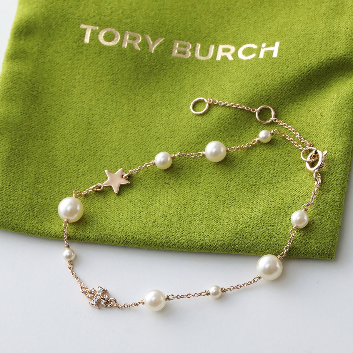 TORY BURCH トリーバーチ ブレスレット KIRA キラ 163697 レディース ムーンダンス デリケート パール スター 749/TORY-GOLD/CRYSTAL/PEARL_1