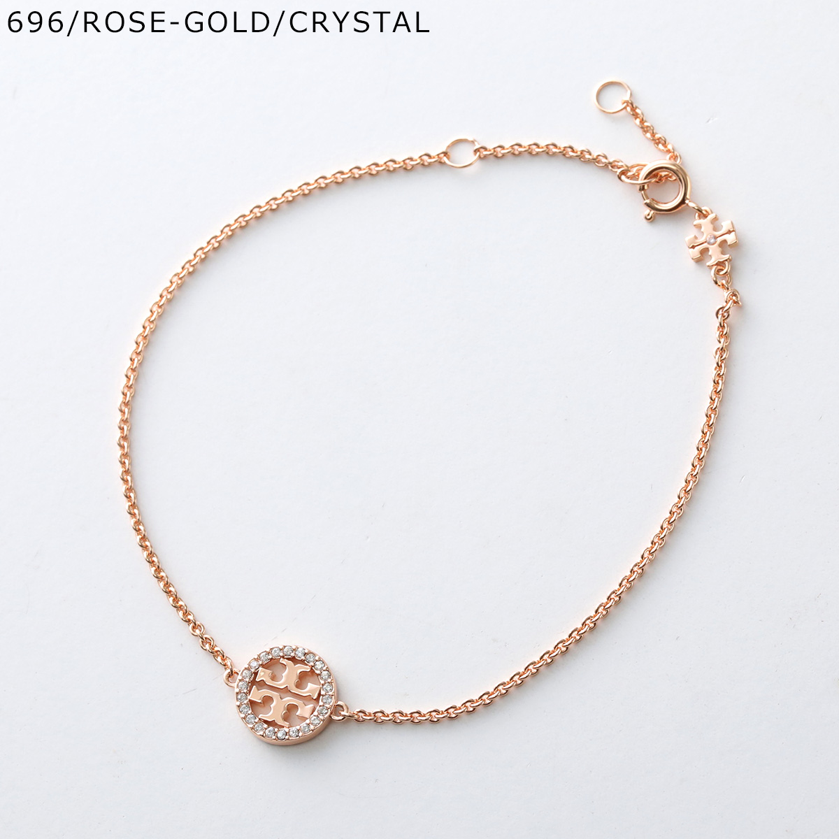 TORY BURCH トリーバーチ ブレスレット MILLER PAVE CHAIN ミラー パヴェ チェーン 80997 レディース ダブルT アクセサリー カラー3色の画像