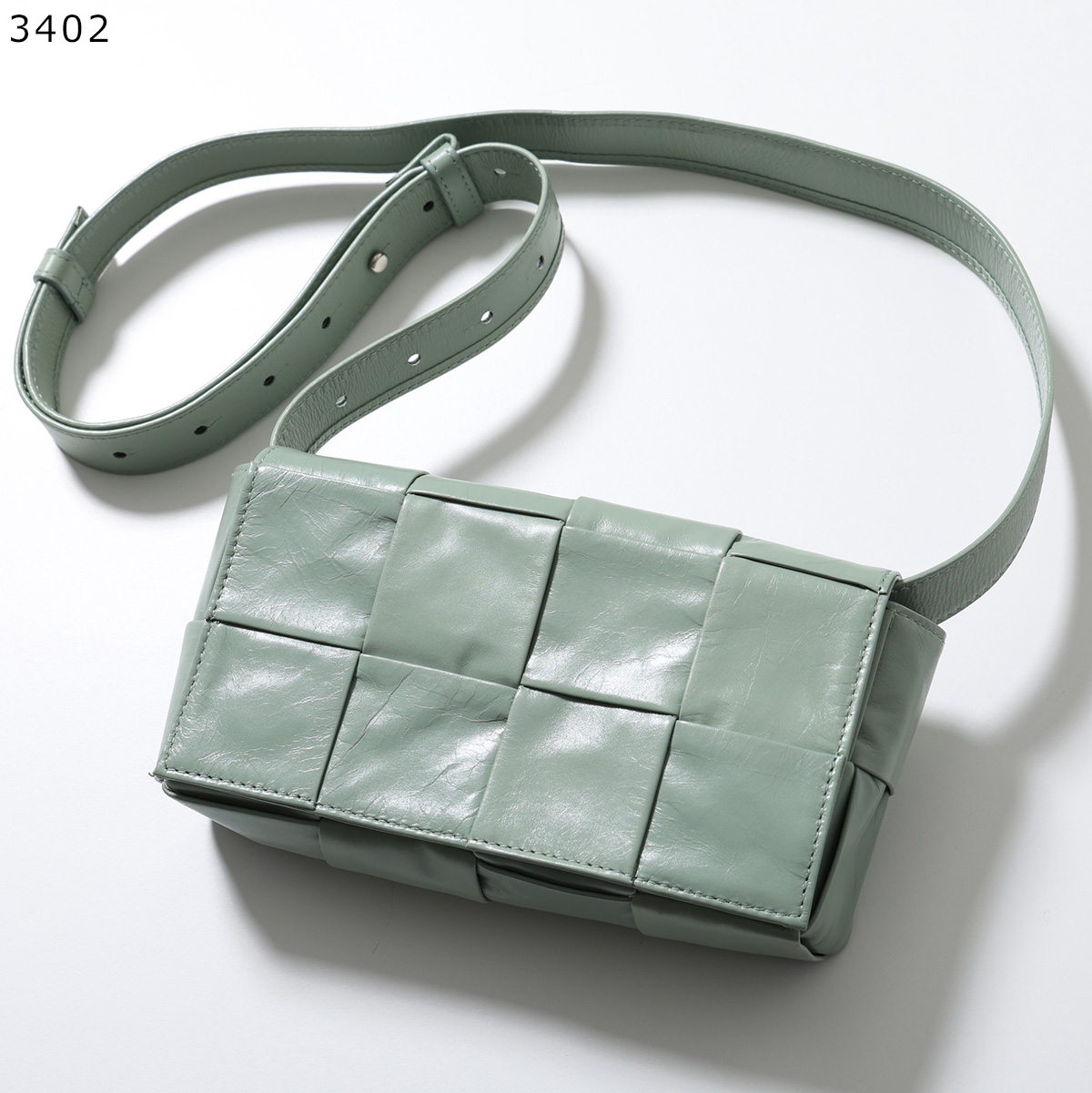 【希少✨ヴィンテージ/チェーン】ボッテガヴェネタ　ボディバッグ　カーキ　本革　金 BOTTEGA VENETA（ボッテガ・ヴェネタ） 【カラー限定特価】BOTTEGA