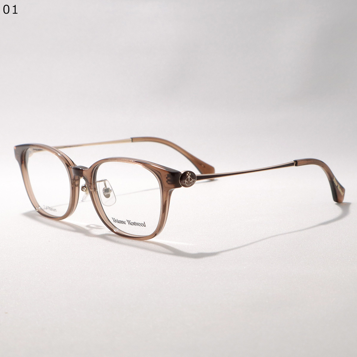 VIENNALINE ヴィンテージ ブラウン スクエアメガネ 太ブチフレーム Vivienne Westwood（ヴィヴィアンウエストウッド） メガネ 40-0042