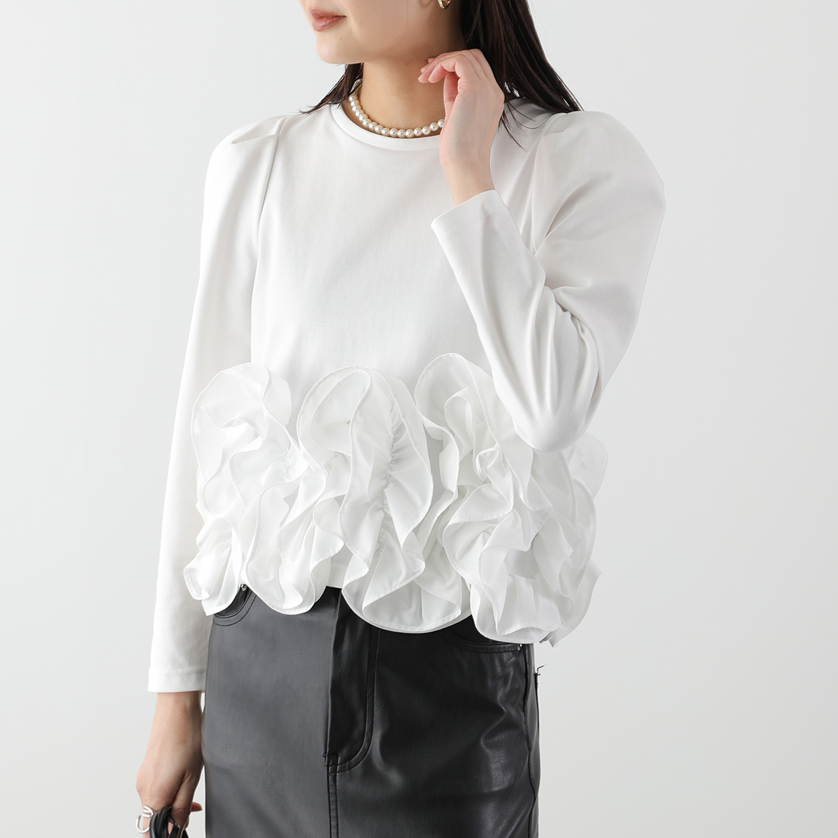 ギャルソン フリルカットソー PICCIN（ピッチン） PICCIN PERLA ピッチンペルラ カットソー 908340