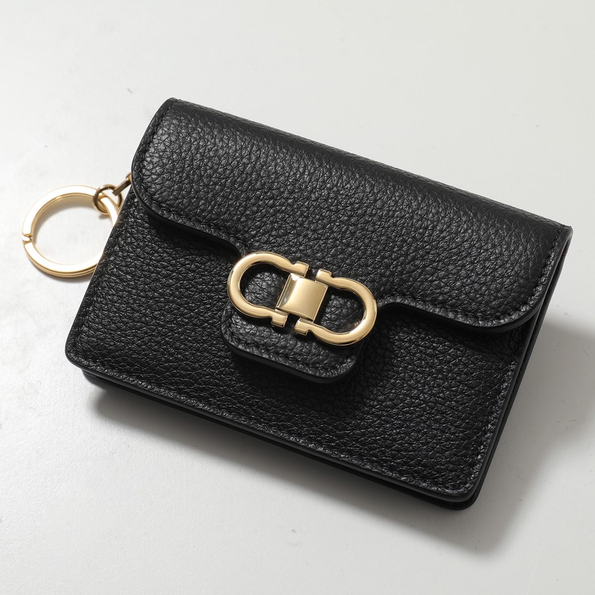 FERRAGAMO（フェラガモ） 名刺入れ DOUBLE GANCIO ダブルガンチーニ