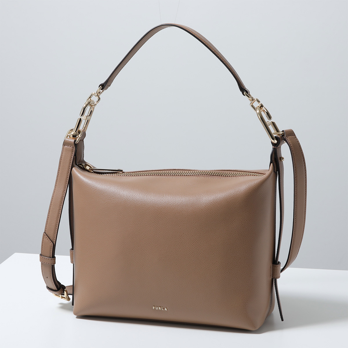 Furla フルラ ハンドバッグ TONIE トニー HOBO M ホーボー WB01964 A.0023 レディース レザー ショルダーバッグ クロスボディ ロゴ 鞄 カラー3色の画像