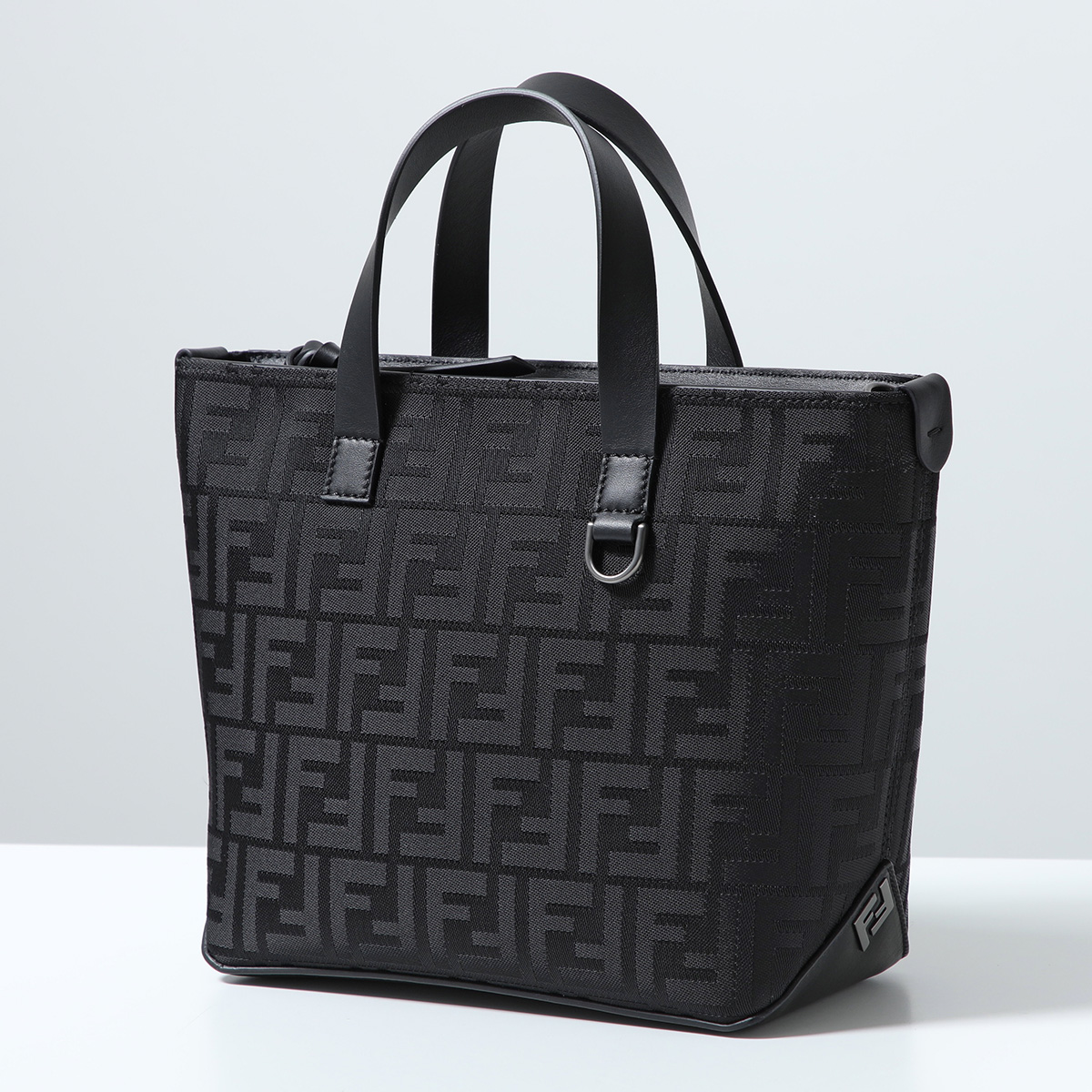 FENDI ブラックスエードパーティーバッグ FENDI フェンディ オリガミ FF ロゴ 2WAY 人気ミニ トートバッグ
