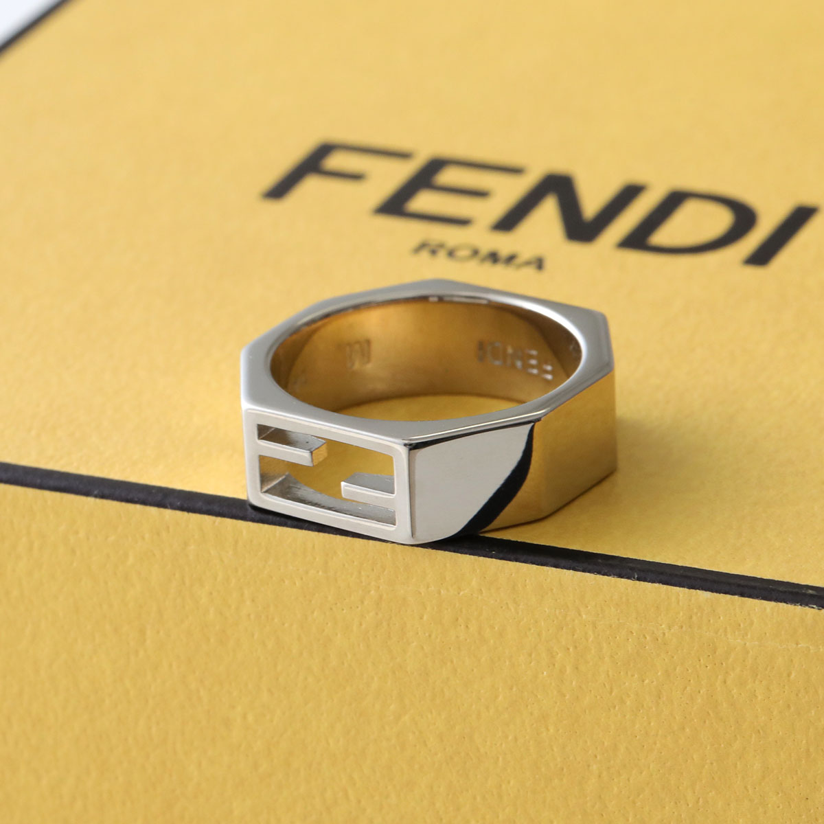 FENDI ロゴ　バゲット　リング FENDI（フェンディ） リング BAGUETTE バゲット 7AJ895 B08 メンズ 六