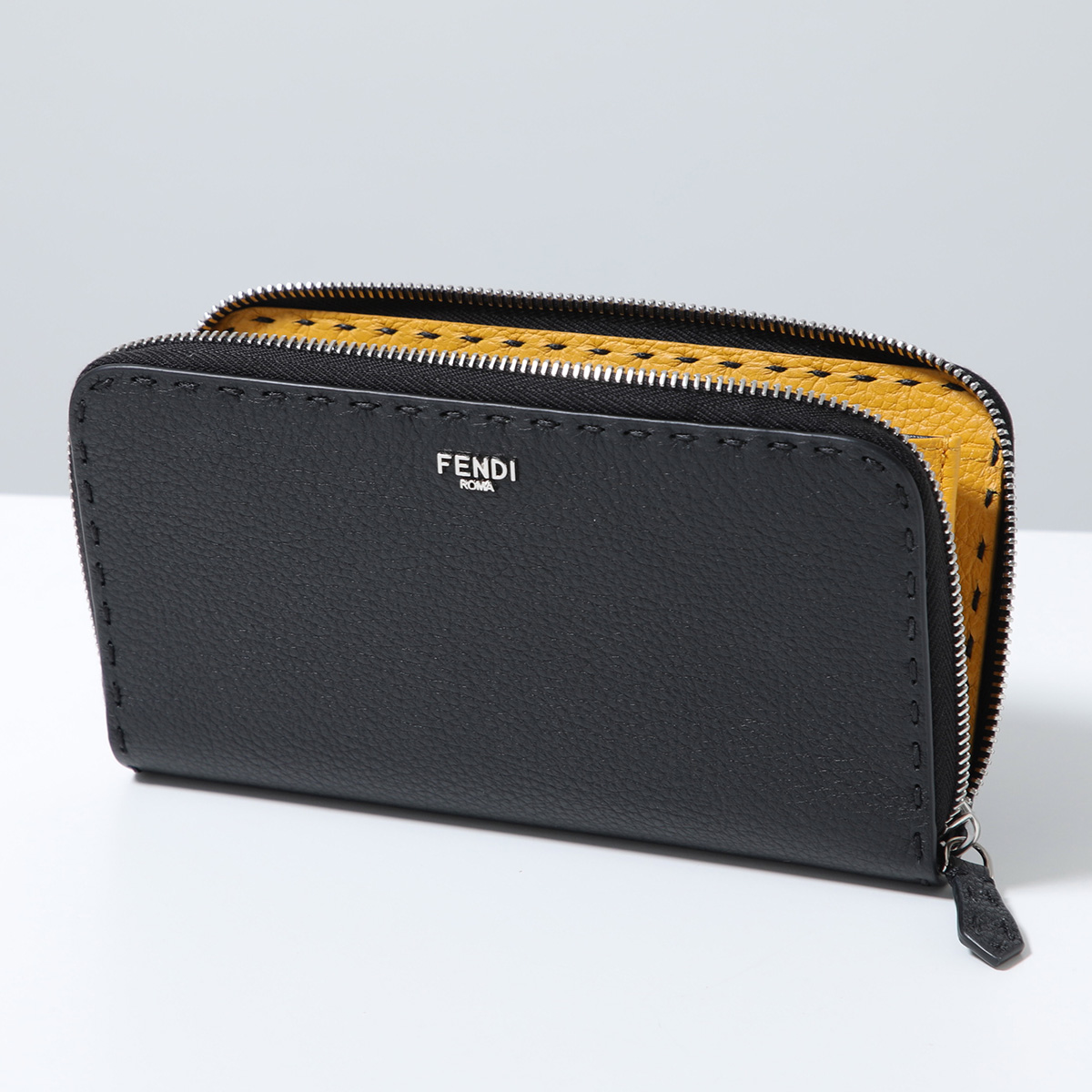 FENDI フェンディ ラウンドファスナー長財布 SELLERIA セレリア 7M0210 AW2F メンズ レザー  小銭入れあり カラー2色 7M0210AW2FF0R2Aの画像