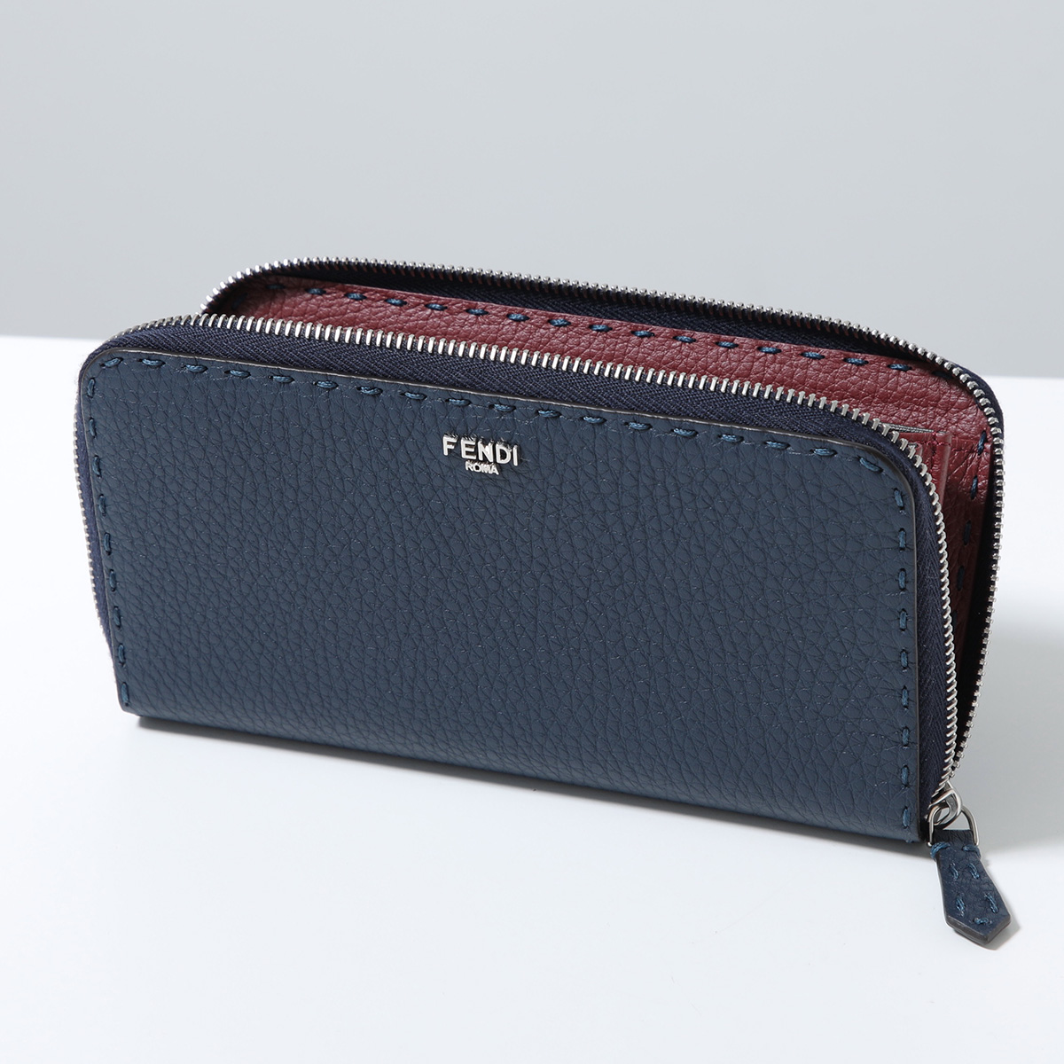 FENDI フェンディ ラウンドファスナー長財布 SELLERIA セレリア 7M0210 AW2F メンズ レザー  小銭入れあり カラー2色 7M0210AW2FF0R2Aの画像
